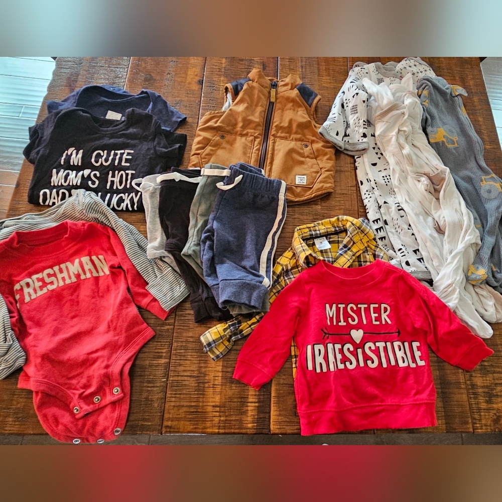 0 - 3 Mths Baby Boy BUNDLE- 16 Pieces
